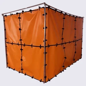 Manufacturer Provide Welding Habitat Silicone Coated Heat Resistance Fireproof Place Safety Protection for Hot Work