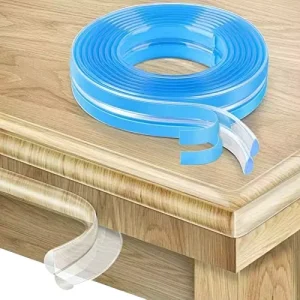 Manufacturer Transparent W Shape Baby Safety Edge Strip 1M Soft PVC Furniture Table Guard