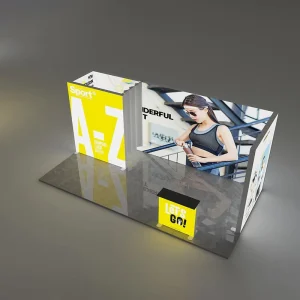 Manufacturers Custom Portable 10×10 Exhibition LED Screen Trade Show Booth Light Box Display