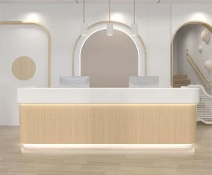 Marble Reception Desk and Counter for Hotel, Clubhouse, and Retail