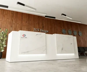 Marble Stone Reception Desk and Chair for Hotel Lobby and Office