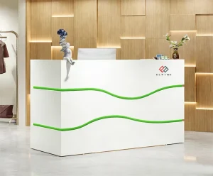 Marble White Reception Counter for Hotel