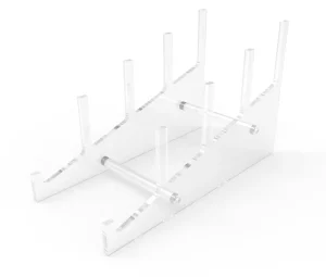 Medium Acrylic Multiple Plate Display Rack Holder