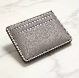 Men’s Business Card Holder High Rise Grey Polyester One Size