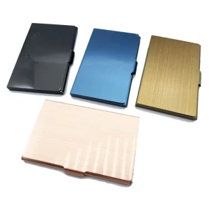 Metal Aluminum Bank Credit Card Holder Business Card Holder Wallet Case With Custom Logo