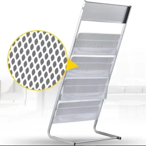 Metal Book Floor Stand Brochure Display Rack Magazine Stand CD and Calendar Storage