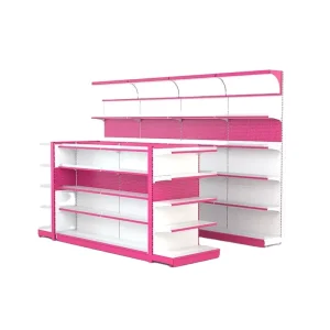 Metal Flat Back Panel Metal Display Supermarket Shelves