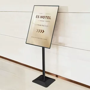 Metal Floor Standing Poster Stand Billboard Display Sign Holder for Retail and Trade Shows