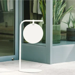 Metal Floor Standing Sign Holder Modern Round Poster Display Stand for Retail, Store, Shopping Mall Sidewalk