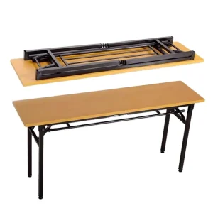 Metal Folding Training Table with Foldable Meeting Desk and Metal Legs