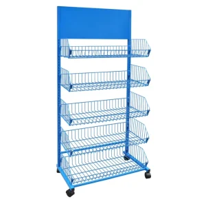 Metal Grocery Display and Storage Rack