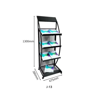 Metal Leaflet Display Stands Brochure Rack Magazine Holder Posters Storage Stands