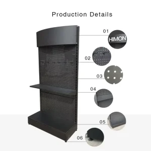 Metal Merchandise Stand Retail Display Shelf