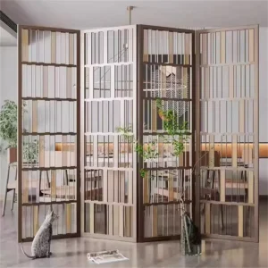 Metal Restaurant Wall Panel Screen with Aluminum and Stainless Steel