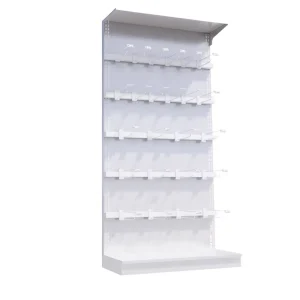 Metal Supermarket Display Rack 7-Layer Adjustable 2000mm Height Hanging Shelf for Retail Stores