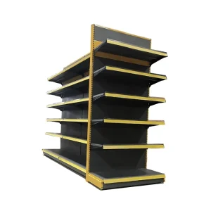 Metal Wall-Mounted Supermarket Display Shelf Rack