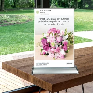 Mini A4 A3 Tabletop Roll Up Banner Stand