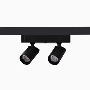 Mini Dual Head Aluminum Spotlight 3W*2 LED Cabinet Magnetic Track Light DC24V for Museum Jewelry Showcase