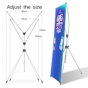 Mini New Factory Direct Sales High Quality Collapsible Adjustable Portable Display X Shaped Banner Stand