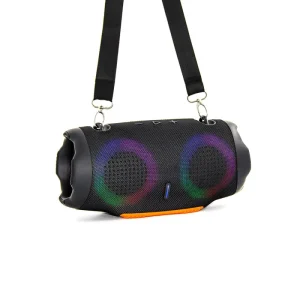 Mini RGB Wireless Bluetooth Fabric Speaker Colorful Outdoor Portable Belt Subwoofer Sound System IPX4