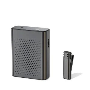 Mini Wireless Lavalier Microphone Speaker 5 10W Output 1000 2000mAh Battery Button Control Portable Voice Amplifier 5 10 Hours