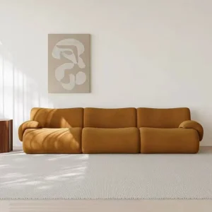 Minimalist Corner Sectional Sponge Sofa Set, Vacuum Compressed, Living Room