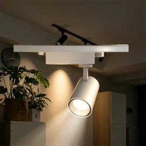 Minimalist Cylinder Adjustable Track Light Anti Glare LED Spotlight for Art Exhibition Retail Shop Home Decor Lamp