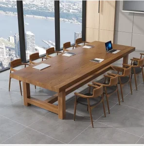Minimalist Long Conference Table Multi Person Negotiation Desk for Meeting Rooms Office Computer Desk