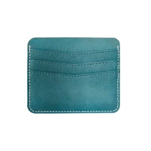 Minimalist PU Leather Business Card Holder Slim Card Case for Men and Women