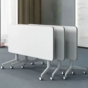 Mobile Foldable Office Desk and Chair Combination for Conference, Training, and School Use