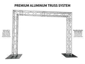 Mobile Gantry Trusses Lightweight High-strength Quick to Assemble Durable and Rust-resistant with Custom Sizes Available