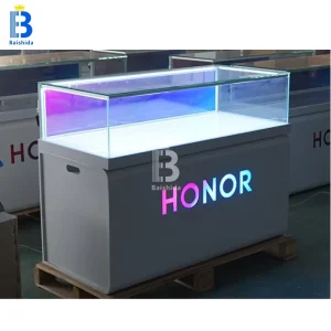 Mobile Phone Design Display Cabinet Manufacturers Direct Retail Electronic Products Glass Cabinet Customization