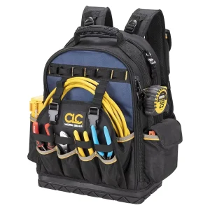 Model Number Work Gear PB1133 38 Pocket Molded Base Tool Backpack Brown Silver Garden Tool Bag