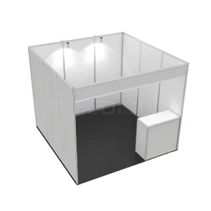 Modern 10×10 Shell Scheme Standard Aluminum Partition Wall Stand Modular Trade Show Display Expo 3×3 Exhibition Booth