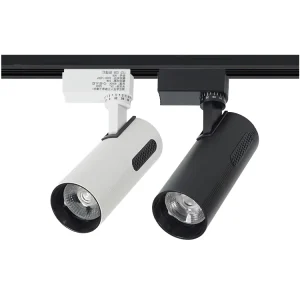 Modern 15W 20W LED Track Spotlight with Square Mouth Design Quality Aluminum Body for Supermarket Use