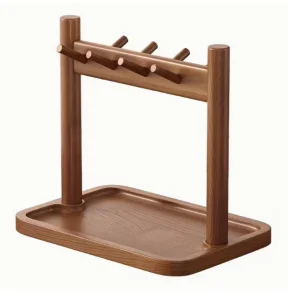 Modern 3-Tier Wood Storage Rack for Living Room Jewelry and Decorative Items