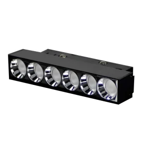 Modern 48V LED Track Lights 5W High CRI 90 Aluminum Construction with Round Reflectors Dimmable
