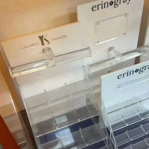 Modern Acrylic Display Rack Multi-Compartment Jewelry Eyewear Accessories Stand