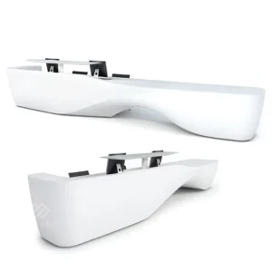 Modern Acrylic Reception Desk Counter for Commercial Hospital and Mall Use