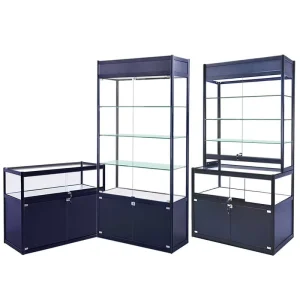 Modern Aluminum Glass Display showcase Tobacco and Alcohol Counter Display Cabinet Retail Glass Display Cabinet