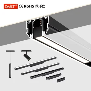 Modern Aluminum LED Stretch Ceiling Magnetic Track Light Surface Suspended Embedded 1M 1.5M 2M 7W 8W 9W 10W