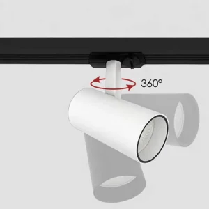 Modern Aluminum LED Track Spotlight SMD Magnetic Rail Adjustable 3000K for Shop Display and Retail Store Lighting
