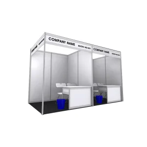 Modern Aluminum Octagonal Profile 3mm Thick Recyclable Easy Assembly Exhibition Booth for Shopping Mall Events
