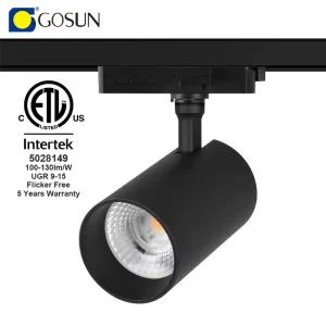Modern American Standard Adapter Track Light Adjustable LED Track Lamp ETL Approved Flicker Free Spotlight With 5 Years Warranty