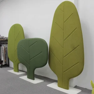 Modern Carbon Steel Structure Office Acoustic Screen Sound Absorbing Privacy Barrier Fabric Partition for School Outdoor Use