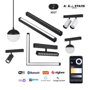 Modern Commercial Aluminum Embedded LED Magnetic Track Light for Stores