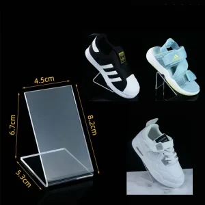 Modern Countertop Clear Acrylic Display Stand for Shoe Shops