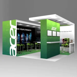 Modern Design Aluminum Exhibition Booth & Supplier Display Stand with Easy Assembly and Customized Shape