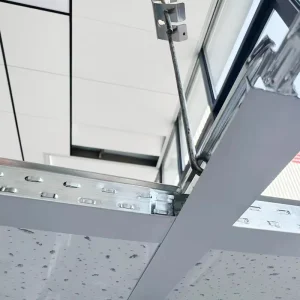 Modern Design T24 Flat Ceiling T Grid System Metal Frame Suspended with Main Tee Cross T Exposed Ceiling T Bar Components