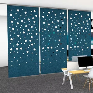 Modern Eco Friendly Acoustic Baffles And Polyester Fiber Partition Screens For Apartment Use